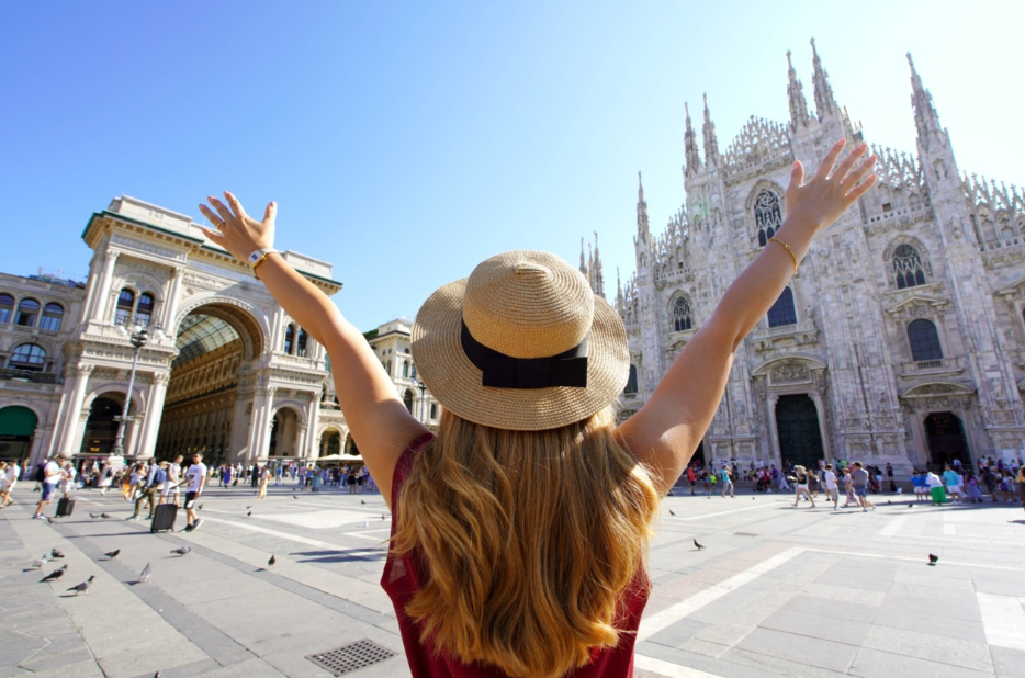 Woman sightseeing